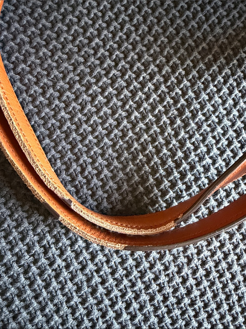 Polo by Ralph Lauren Beige Canvas Tote with light briwn Trim and Gold Hardware - Picture 5 of 12